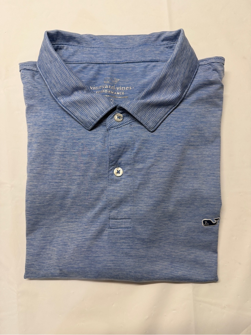 Vineyard Vines Heathered Sky Blue Performance‎ Polo